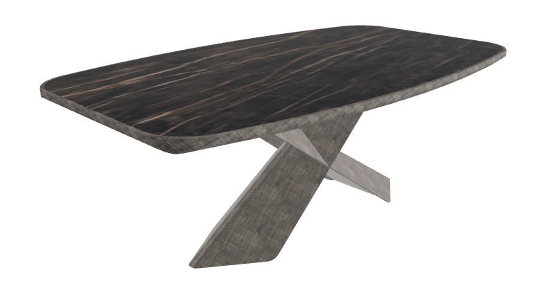 Glossy Portoro_Brushed Grey_Brushed Grey