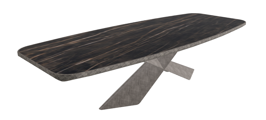 Glossy Portoro_Brushed Grey_Brushed Grey