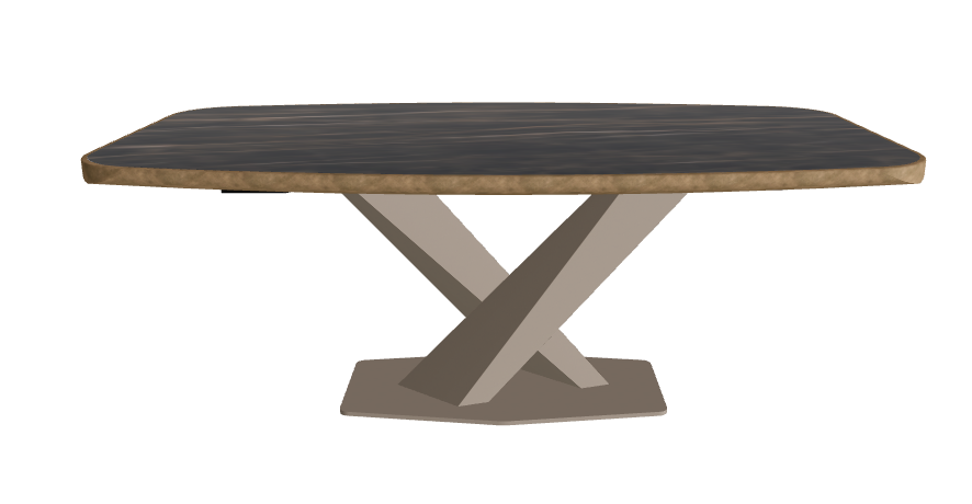 Glossy Portoro_Titanium Embossed_Brushed Bronze