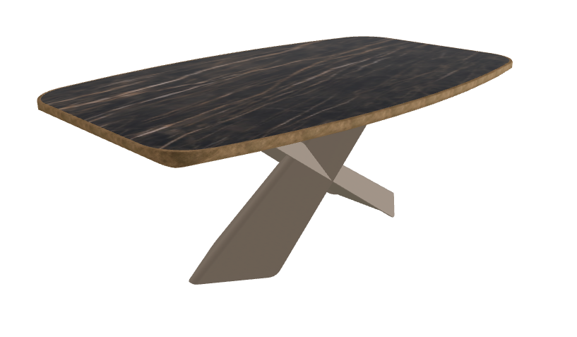 Glossy Portoro_Titanium Embossed_Brushed Bronze