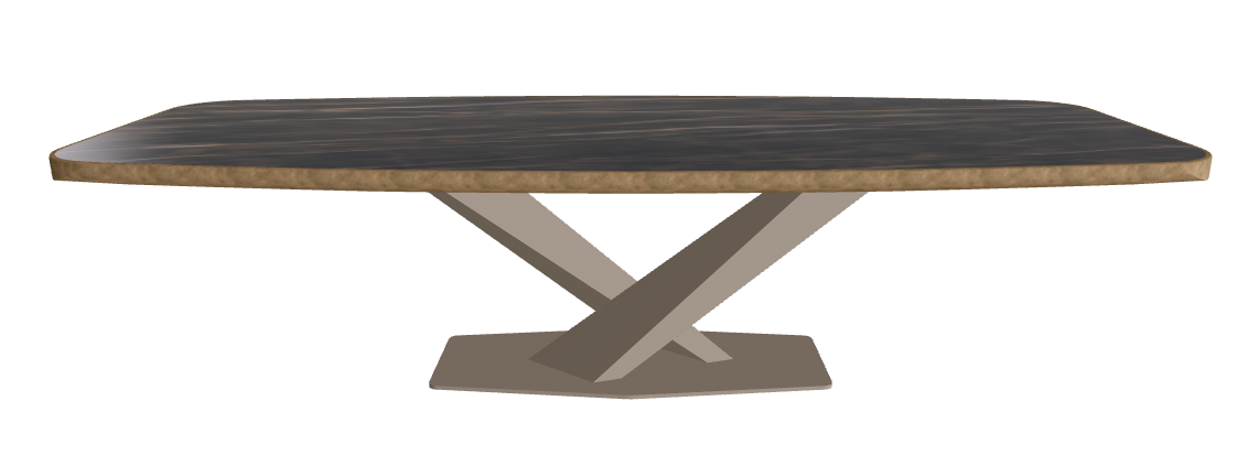 Glossy Portoro_Titanium Embossed_Brushed Bronze