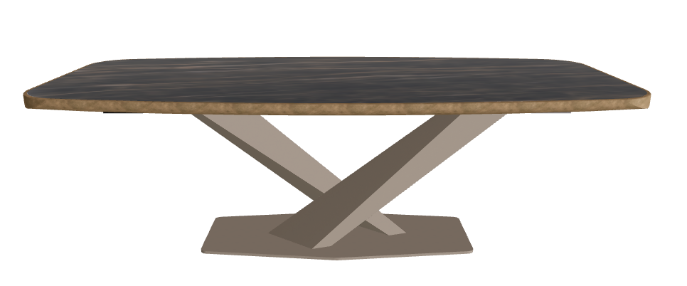 Glossy Portoro_Titanium Embossed_Brushed Bronze