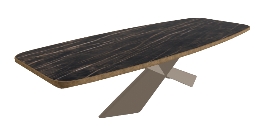 Glossy Portoro_Titanium Embossed_Brushed Bronze