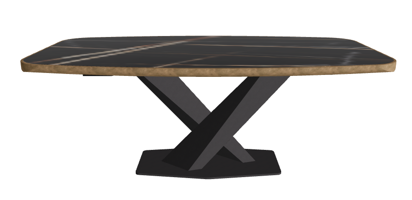 Glossy Sahara Noir_Black Embossed_Brushed Bronze