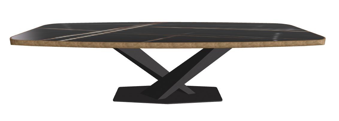 Glossy Sahara Noir_Black Embossed_Brushed Bronze