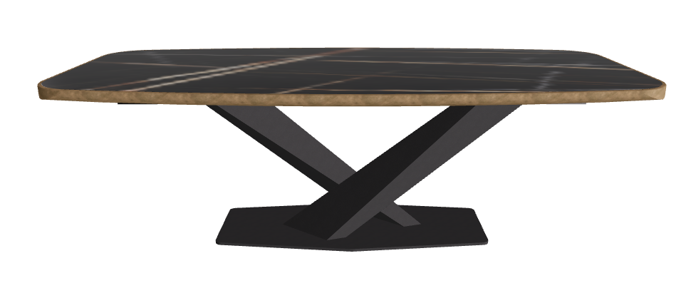 Glossy Sahara Noir_Black Embossed_Brushed Bronze