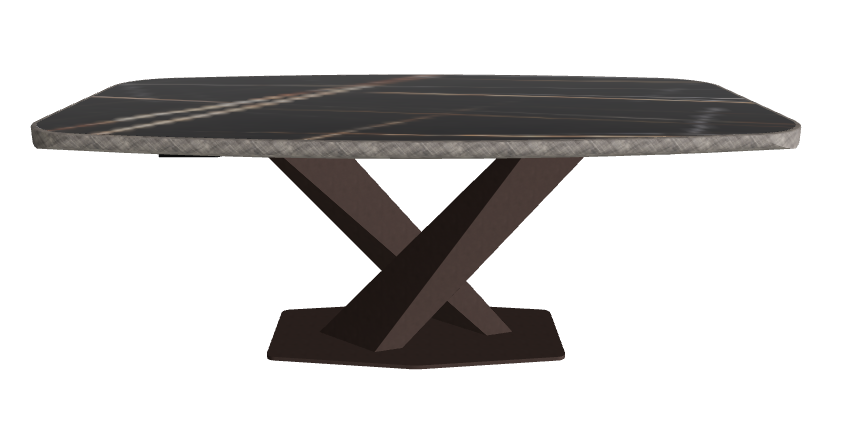 Glossy Sahara Noir_Bronze Embossed_Brushed Grey