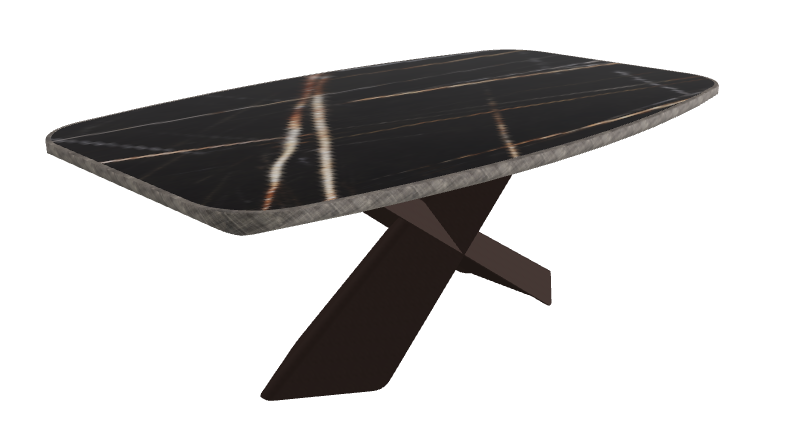 Glossy Sahara Noir_Bronze Embossed_Brushed Grey