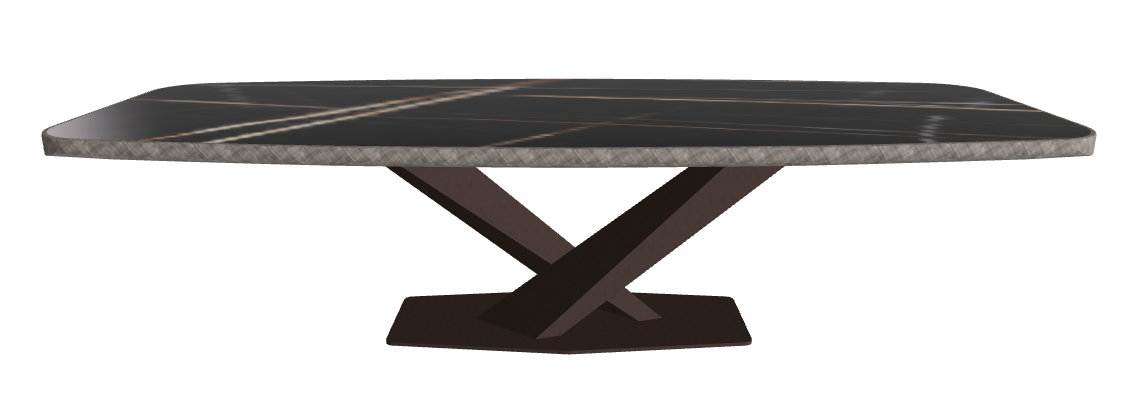 Glossy Sahara Noir_Bronze Embossed_Brushed Grey