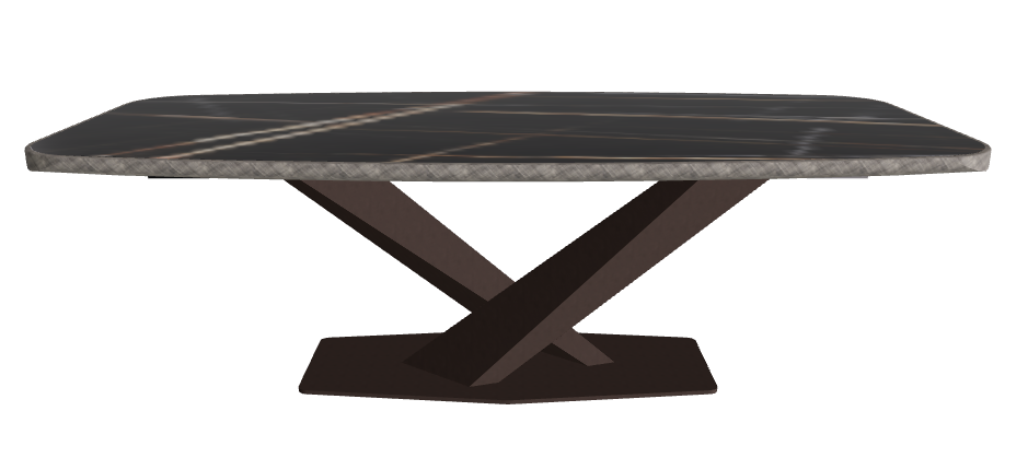 Glossy Sahara Noir_Bronze Embossed_Brushed Grey