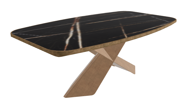 Glossy Sahara Noir_Brushed Bronze_Brushed Bronze