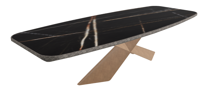 Glossy Sahara Noir_Brushed Bronze_Brushed Grey