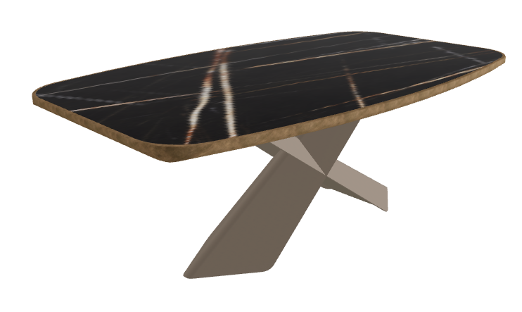 Glossy Sahara Noir_Titanium Embossed_Brushed Bronze