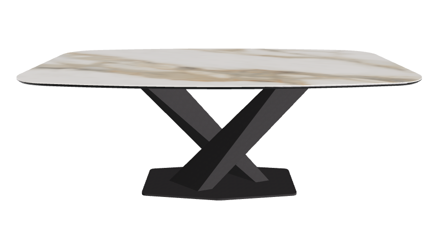 Cattelan Italia Stratos Keramik Barrel Shaped Dining Table – 200x120x75h