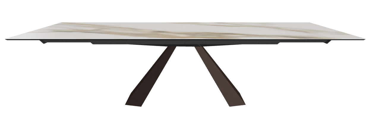 200/294x106x75h Rectangle Shaped_Glossy Borghini Calacatta_Bronze Embossed