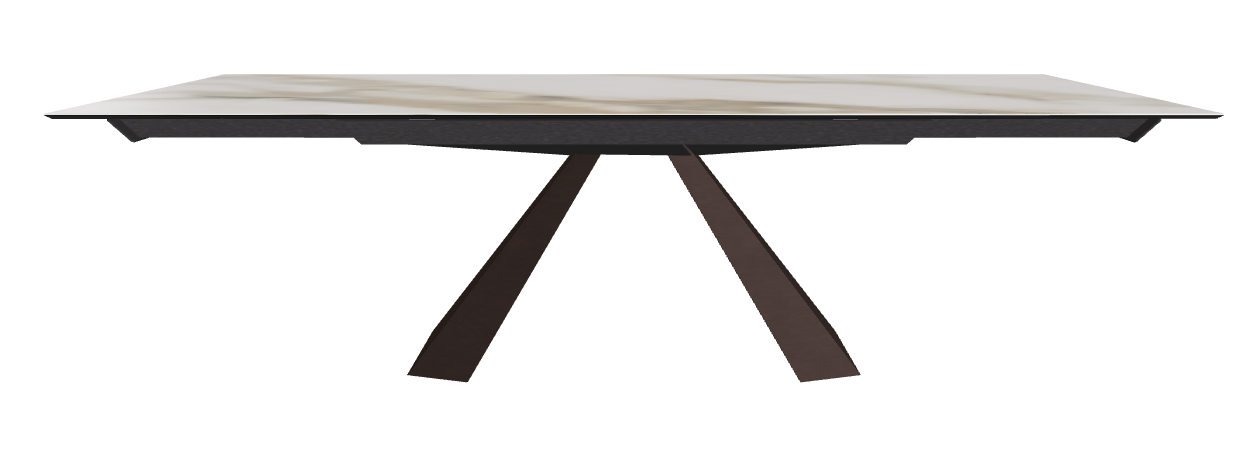182/258x90x75h Rectangle Shaped_Glossy Borghini Calacatta_Bronze Embossed