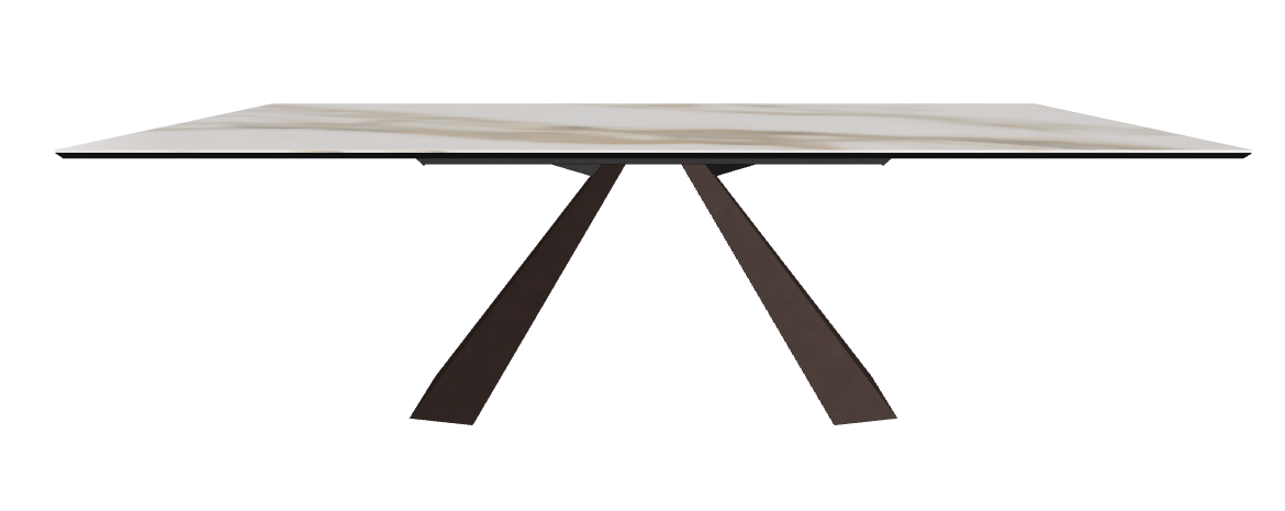 240x120x73h Rectangle Shaped_Glossy Borghini Calacatta_Bronze Embossed