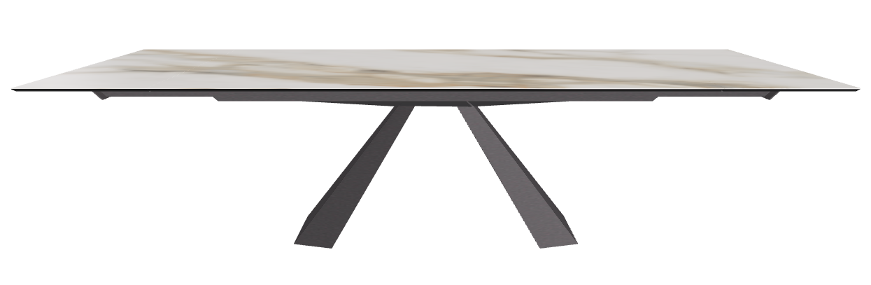 200/294x106x75h Rectangle Shaped_Glossy Borghini Calacatta_Graphite Embossed