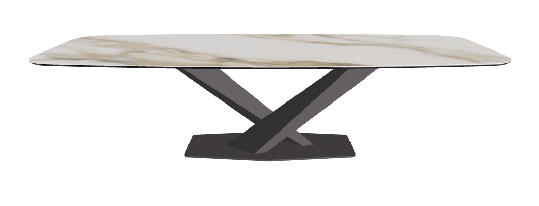 Cattelan Italia Stratos Keramik Barrel-Shaped Dining Table – 300x120x75h