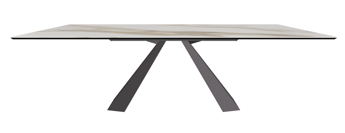 240x120x73h Rectangle Shaped_Glossy Borghini Calacatta_Graphite Embossed