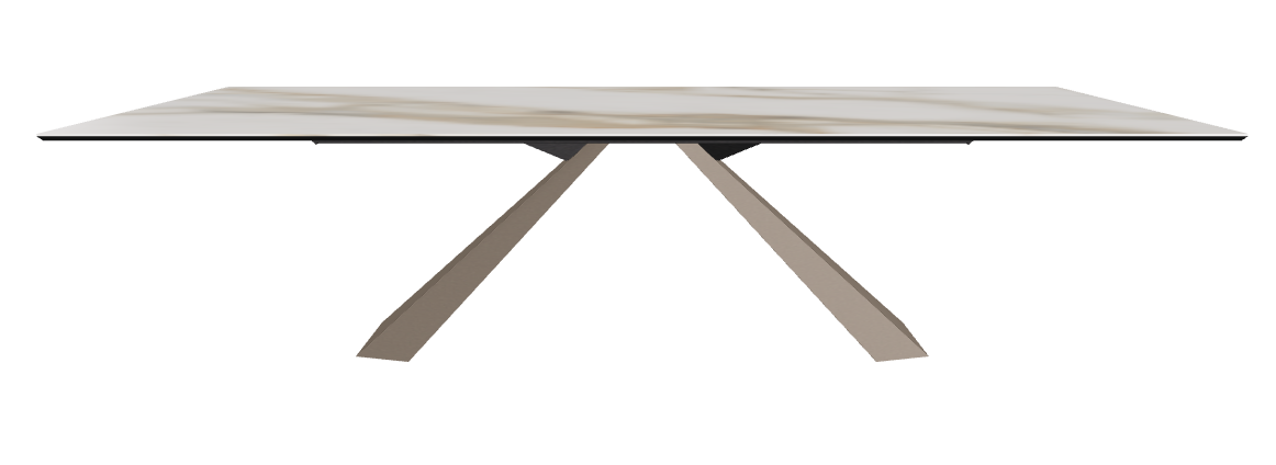 300x120x73h Rectangle Shaped_Glossy Borghini Calacatta_Titanium Embossed