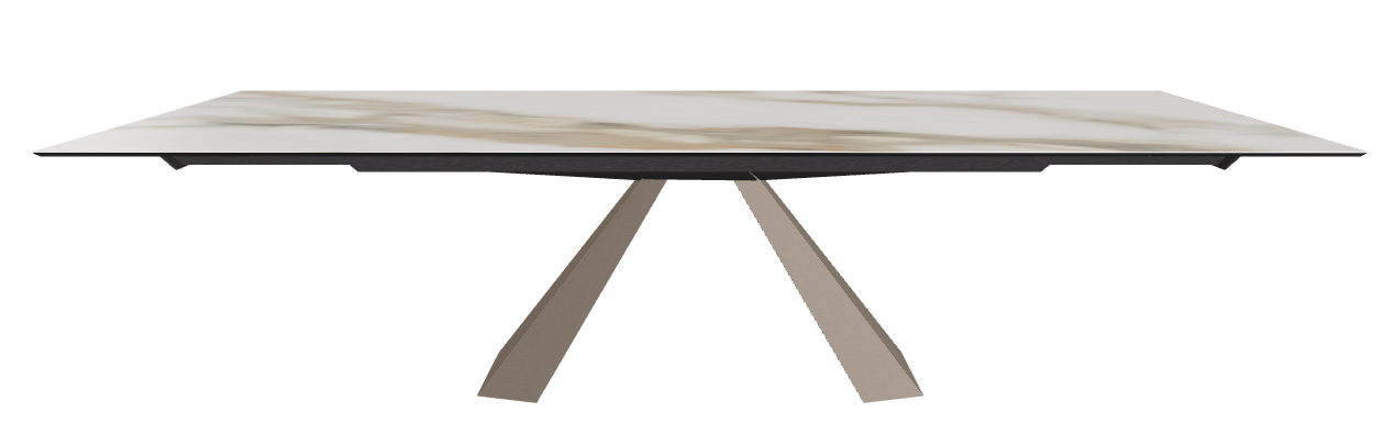 200/294x106x75h Rectangle Shaped_Glossy Borghini Calacatta_Titanium Embossed