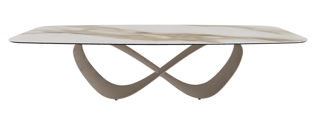 300x120x75h Barrel Shaped_Glossy Borghini Calacatta_Titanium Embossed