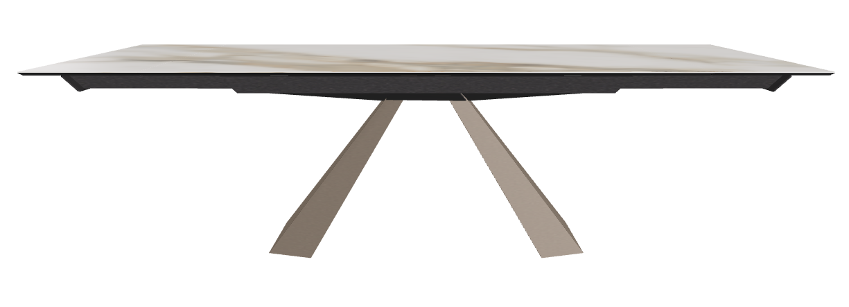 182/258x90x75h Rectangle Shaped_Glossy Borghini Calacatta_Titanium Embossed