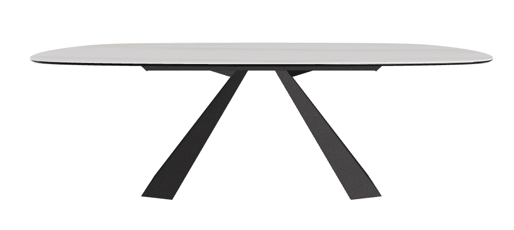 Cattelan Italia Eliot Keramik Biscuit Shaped Dining Table – 220x120x73h