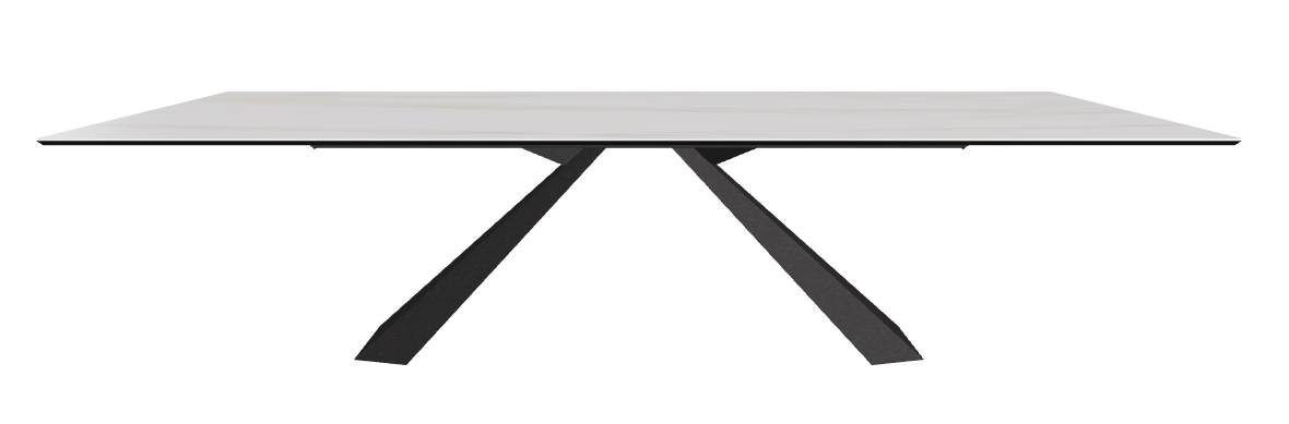 300x120x73h Rectangle Shaped_Glossy Golden Calacatta_Black Embossed