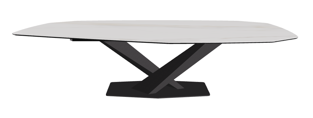Cattelan Italia Stratos Keramik Biscuit & Polygon Shaped Dining Table