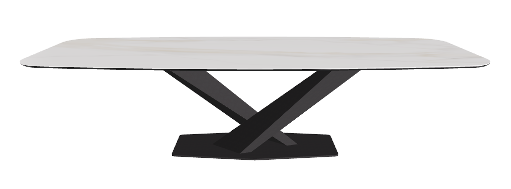 Cattelan Italia Stratos Keramik Barrel-Shaped Dining Table – 300x120x75h