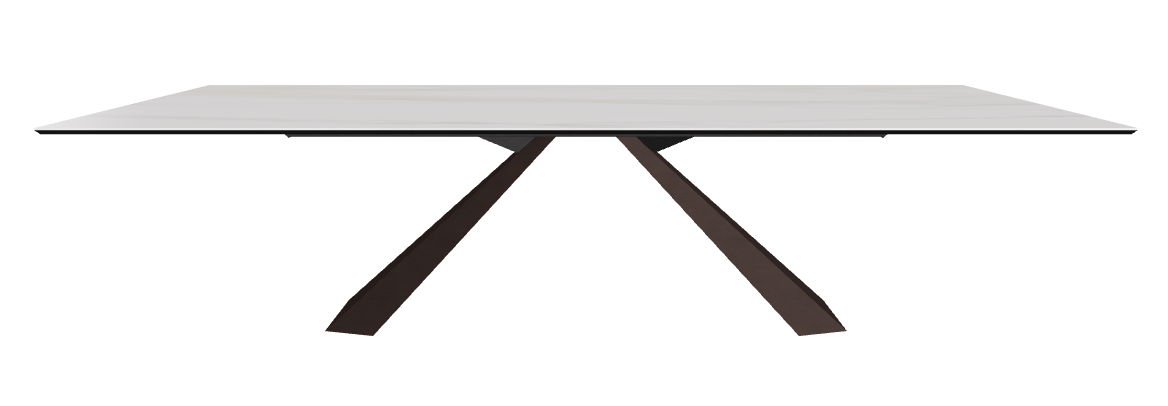 300x120x73h Rectangle Shaped_Glossy Golden Calacatta_Bronze Embossed