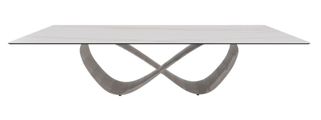 300x120x75h Rectangle Shaped_Glossy Golden Calacatta_Brushed Grey