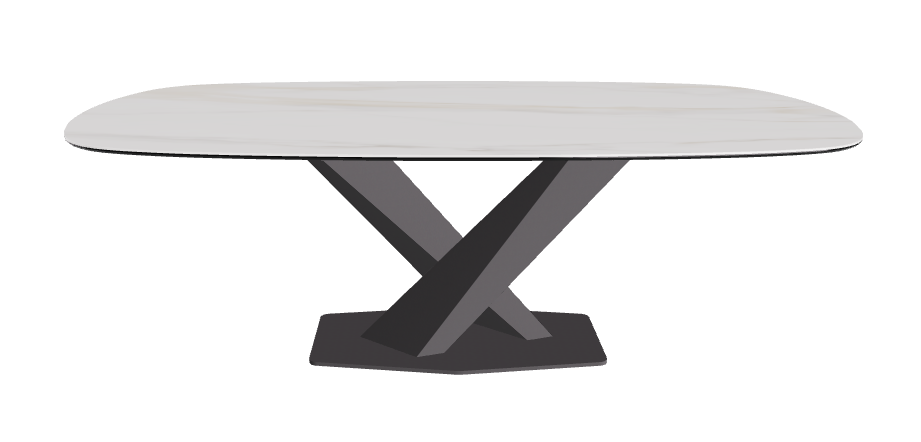 Cattelan Italia Stratos Keramik Biscuit Shaped Dining Table – 200x120x75h