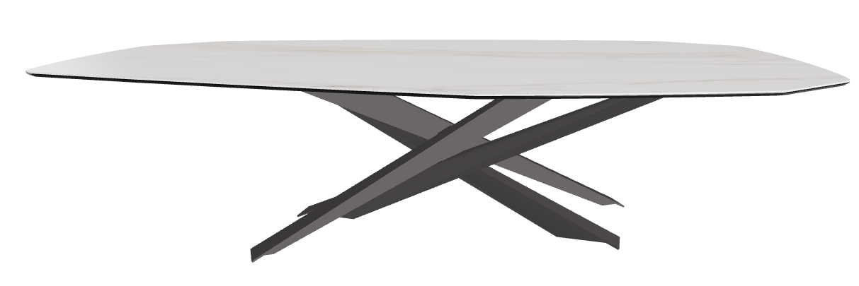 300x130x74.5h Polygon Shaped_Glossy Golden Calacatta_Graphite Embossed