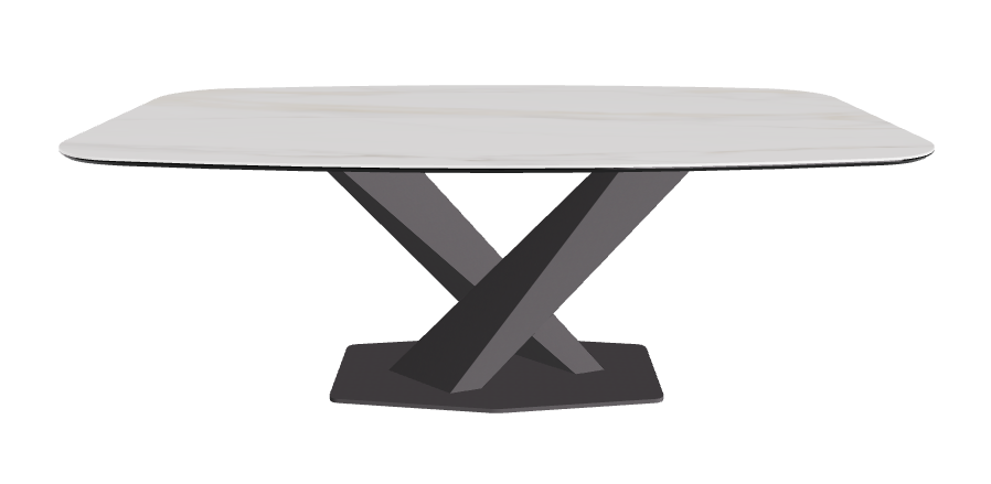 Cattelan Italia Stratos Keramik Barrel Shaped Dining Table – 200x120x75h