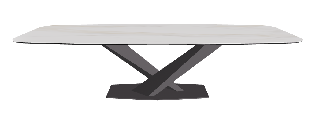 Cattelan Italia Stratos Keramik Barrel-Shaped Dining Table – 300x120x75h