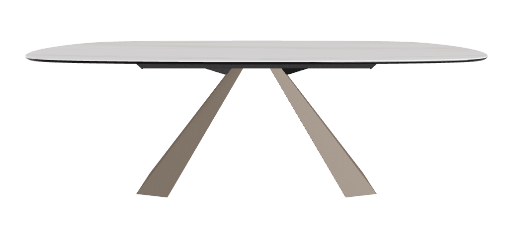Cattelan Italia Eliot Keramik Biscuit Shaped Dining Table – 220x120x73h
