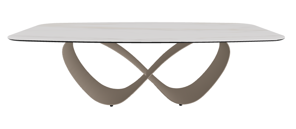 240x120x74h Barrel Shaped_Glossy Golden Calacatta_Titanium Embossed