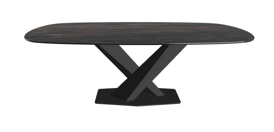 Cattelan Italia Stratos Keramik Biscuit Shaped Dining Table – 200x120x75h