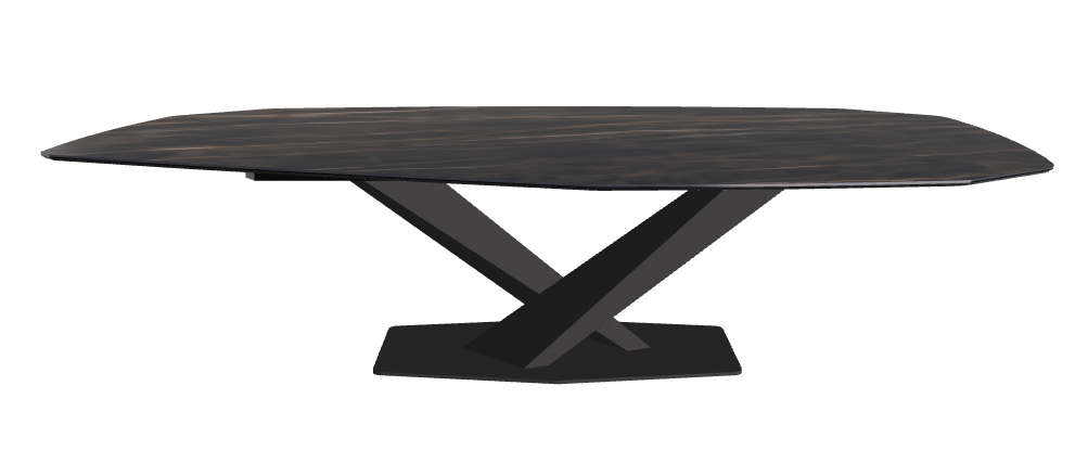 Cattelan Italia Stratos Keramik Biscuit & Polygon Shaped Dining Table