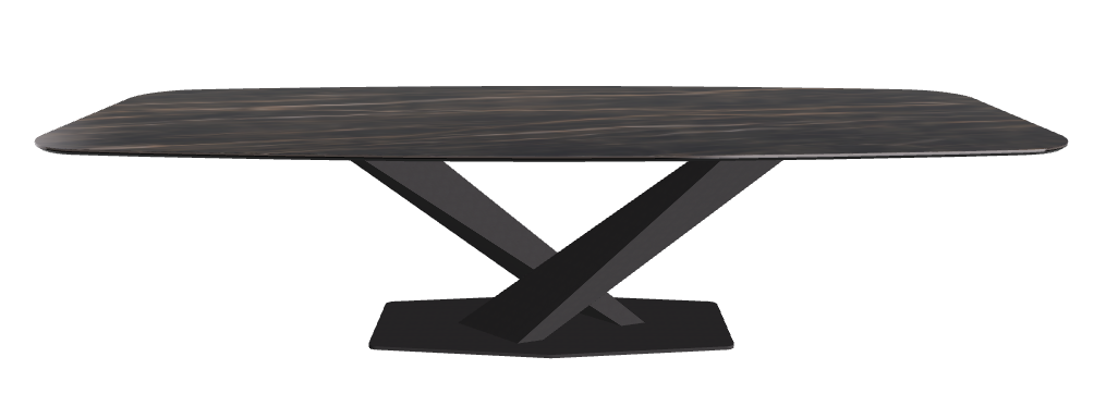 Cattelan Italia Stratos Keramik Barrel-Shaped Dining Table – 300x120x75h
