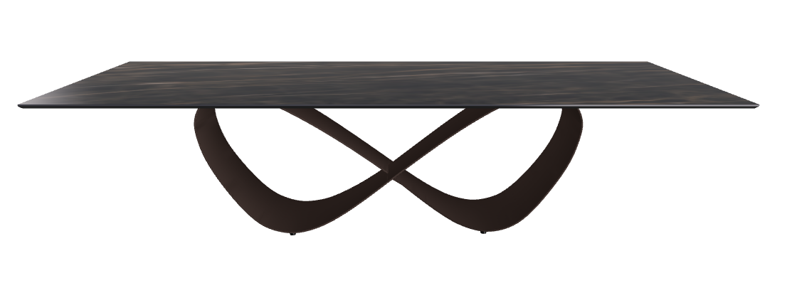 300x120x75h Rectangle Shaped_Glossy Portoro_Bronze Embossed