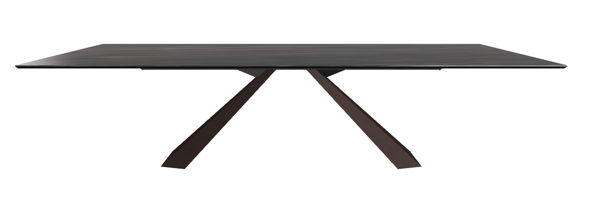 300x120x73h Rectangle Shaped_Glossy Portoro_Bronze Embossed