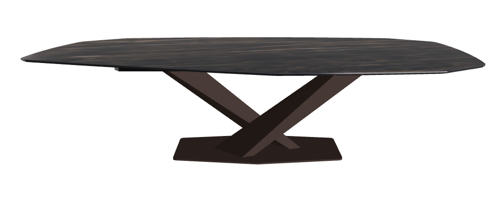 Cattelan Italia Stratos Keramik Biscuit & Polygon Shaped Dining Table