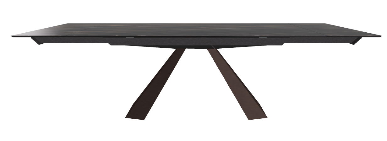 182/258x90x75h Rectangle Shaped_Glossy Portoro_Bronze Embossed