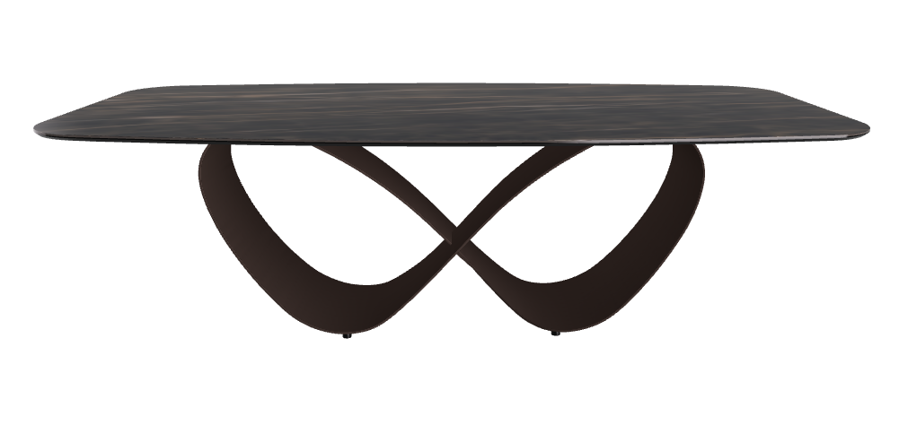 240x120x74h Barrel Shaped_Glossy Portoro_Bronze Embossed