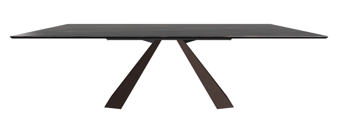 240x120x73h Rectangle Shaped_Glossy Portoro_Bronze Embossed