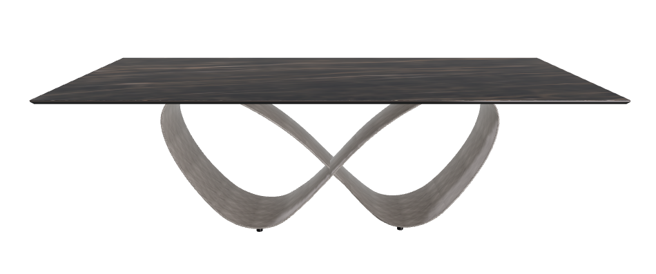 240x120x74h Rectangle Shaped_Glossy Portoro_Brushed Grey